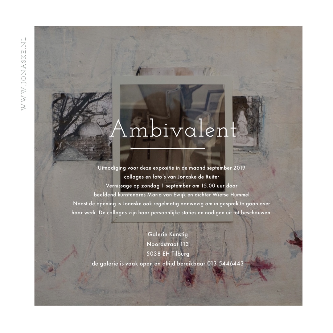 uitnodiging opening expositie Ambivalent van Jonaske